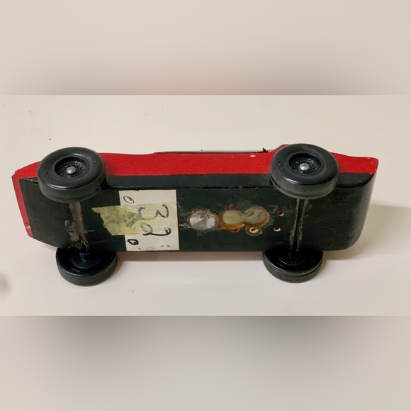 1980s Vintage Hand Crafted Homemade Pinewood Derby Race Car - Picture 8 of 15